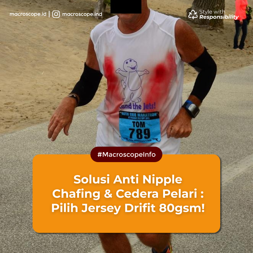 Solusi Anti Nipple Chafing & Cedera Pelari : Pilih Jersey Drifit 80gsm!